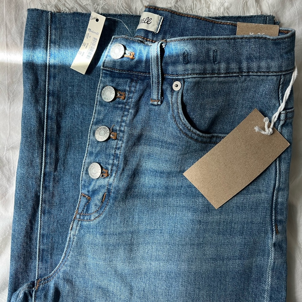 NWT Madewell Wide Leg Crop jeans